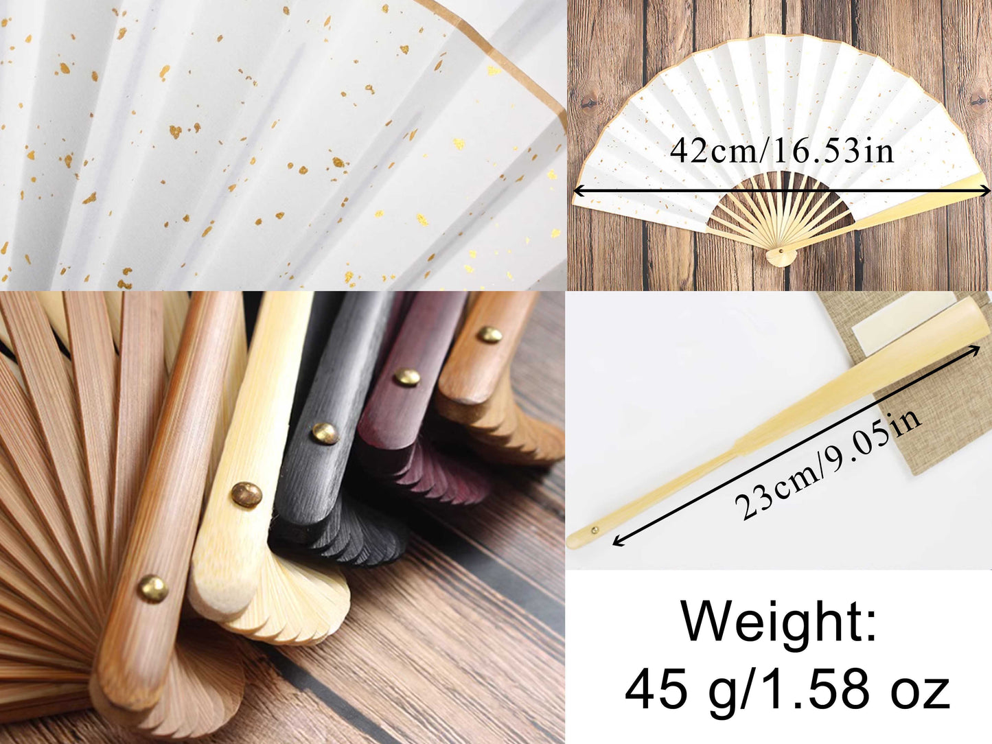 High End Custom Personalized Fans Wedding Party Favors Gifts For Guests Bulk Printed Logo Monogram Hand Fans Luxury Quinceañera Folding Fans