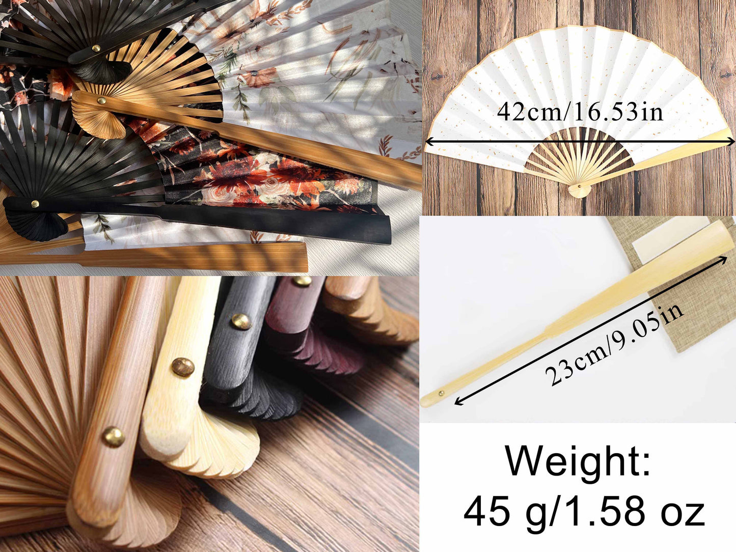 Personalized Custom Fabric Fans Wedding Party Favors Gifts Guests Bulk Lemon Floral Folding Hand Fans Orange Cloth Fans Concert Souvenirs