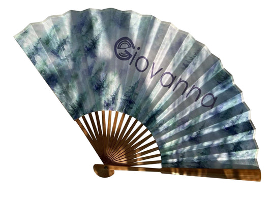Giovanna Fabric Hand Fans Wedding Party Favors Gifts for Guests Cloth Folding Hand fans