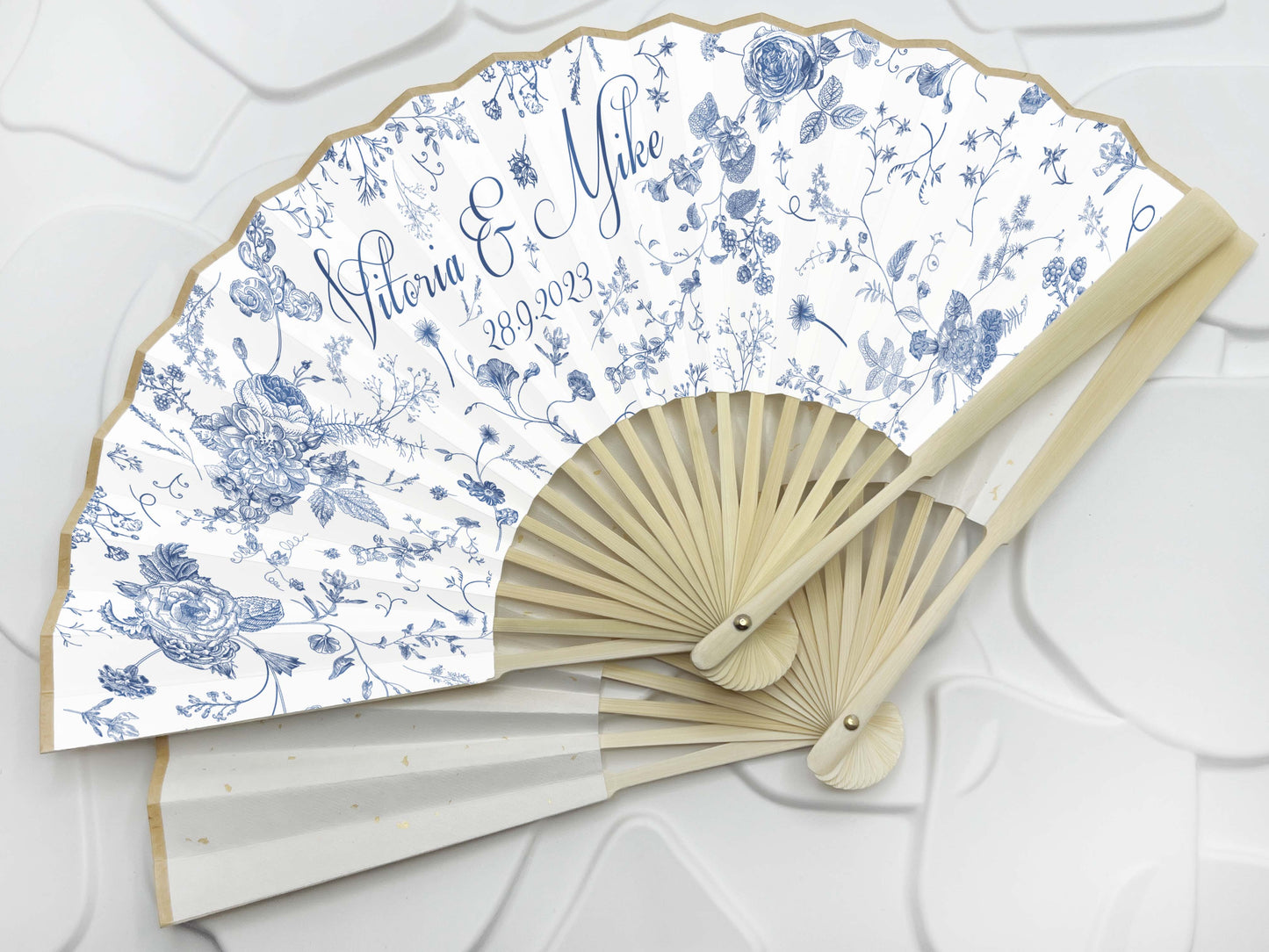 High End Personalized Custom Fans Lemon Orange Printed Folding Hand Fans Wedding Party Favors Gifts for Guests Bulk